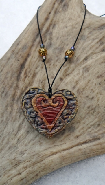 Steampunk Heart Necklace 004